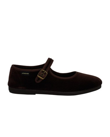 VELVET MARYER SHOES WITH BUCKLE