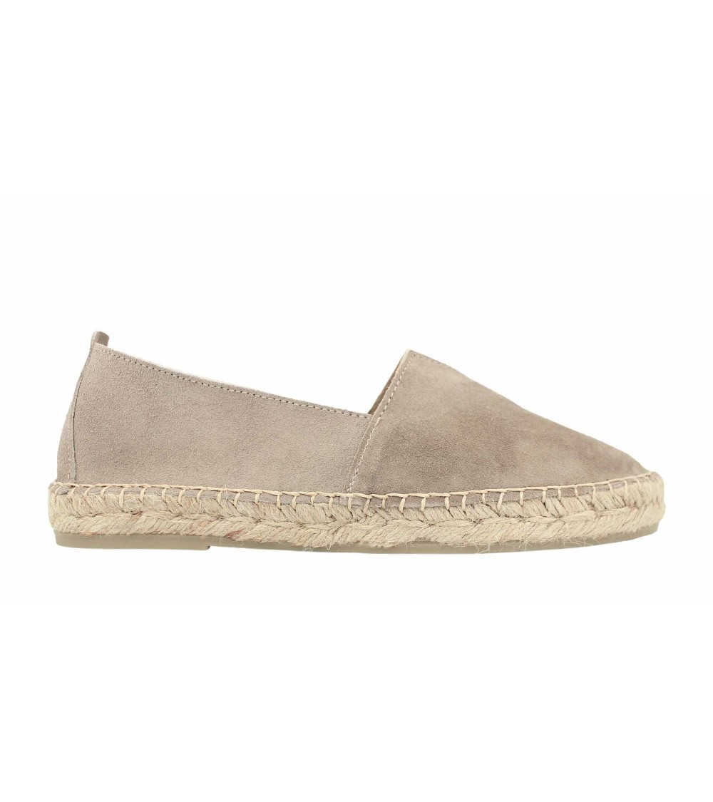 ESPADRILLE PLATEFORME FERMÉE AVEC ÉLASTIQUE EN CUIR SUEDE