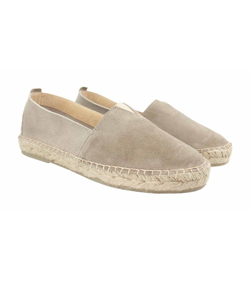 ESPADRILLE PLATEFORME FERMÉE AVEC ÉLASTIQUE EN CUIR SUEDE