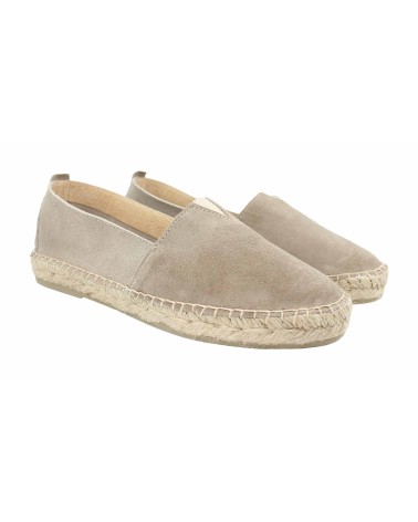 ESPADRILLE PLATEFORME FERMÉE AVEC ÉLASTIQUE EN CUIR SUEDE